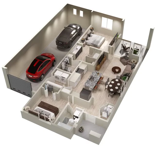 Indigo (2x2) 1171 floor plan